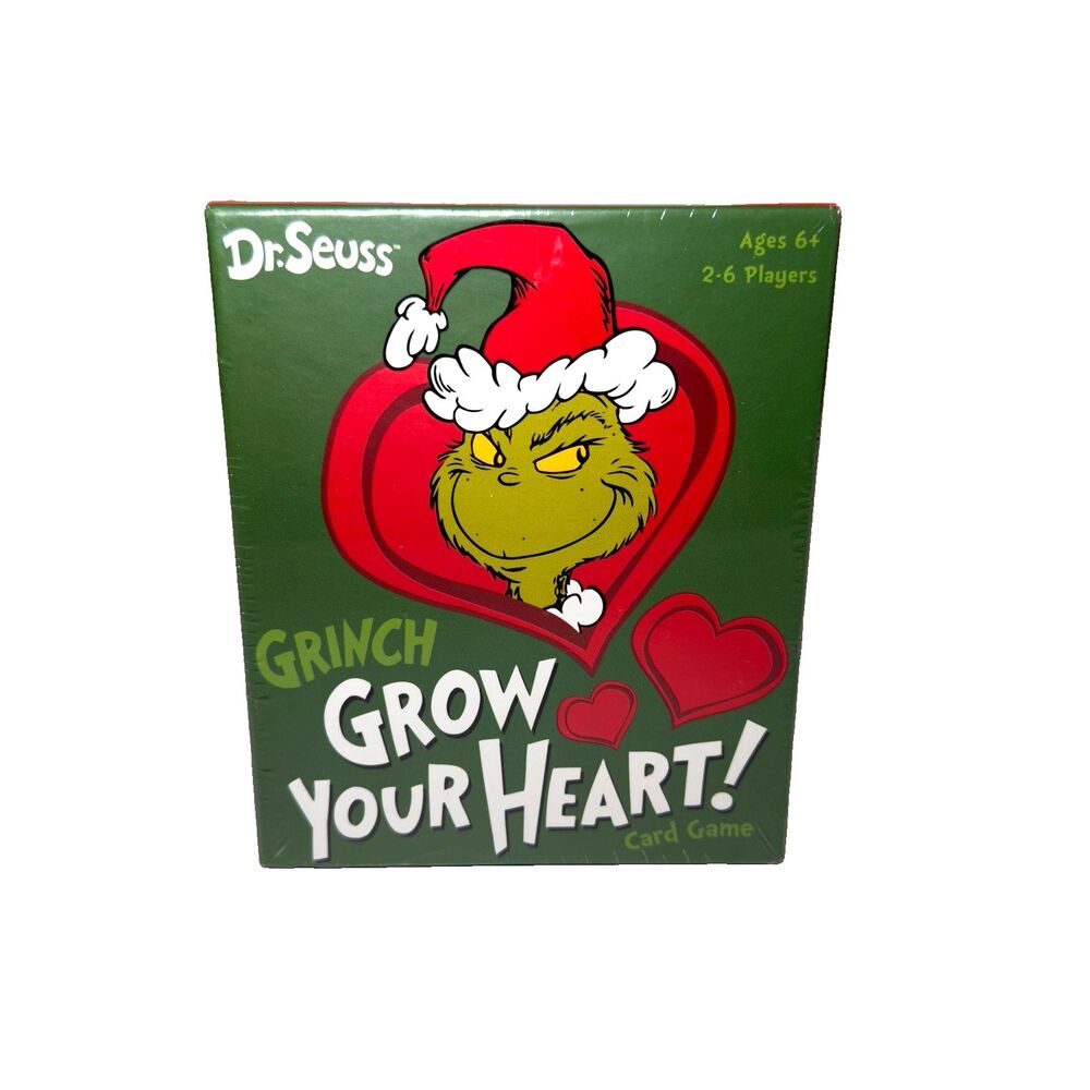 Dr. Seuss Grinch Grow Your Heart Card Game Christmas Holiday Funko Games SEALED
